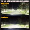 Dualvision 2Pcs 1500W Turbo H7 LED CANBUS Lights 1200000LM Mini Head Lamp 1:1 Size Wireless H7 Car LED Headlight Bulbs with Fan