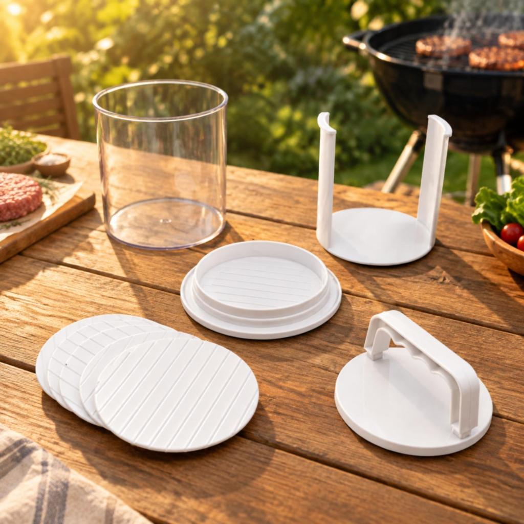 Burger Patty Maker Detachable Stackable Press Removable