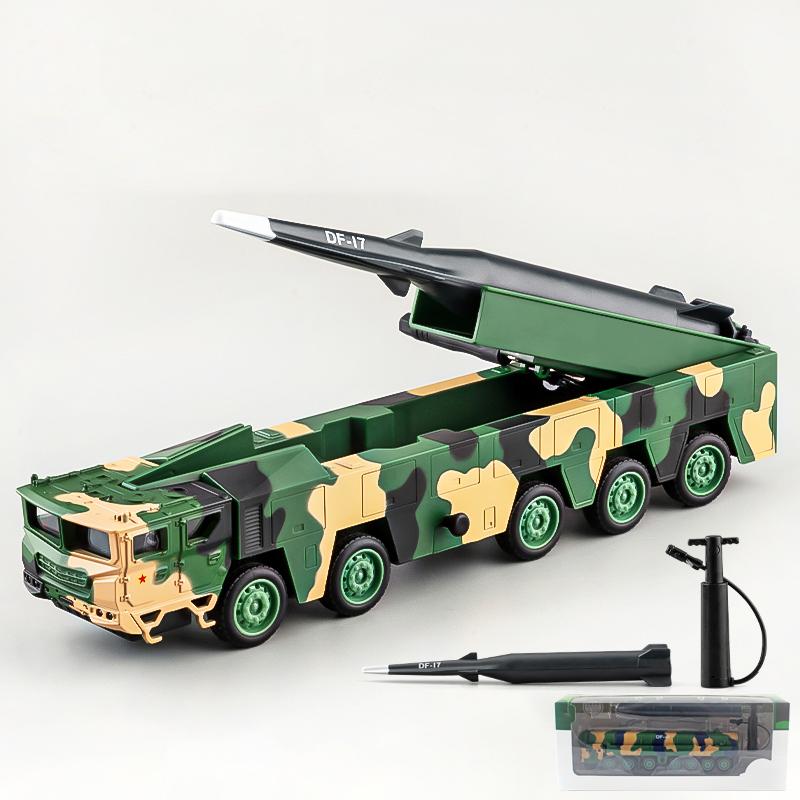 1:50 Dongfeng Missile Carrier Julang Missile Launcher Alloy Metal Diecast Model Car Home Trendy Toys Ornaments Holiday Gifts Boy