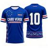 Kap Verde Fußballtrikot Fußballfan T-Shirt Unisex Spieltagstrikot Atmungsaktiv Schnelltrocknend Sportbekleidung Sommer Freizeit T-Shirt