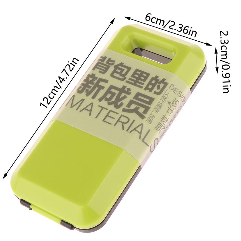 Ensemble de couverts 3 en 1 en plastique ABS portable pliable cuillère fourchette baguettes avec boîte ensemble de vaisselle de pique-nique camping voyage