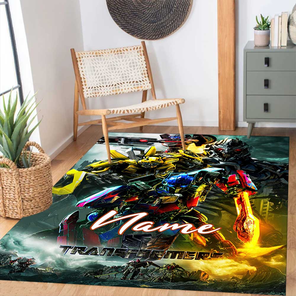 Transformers Fans (14) Customize your name rug, office chair cushion, home bedroom living room gift.
