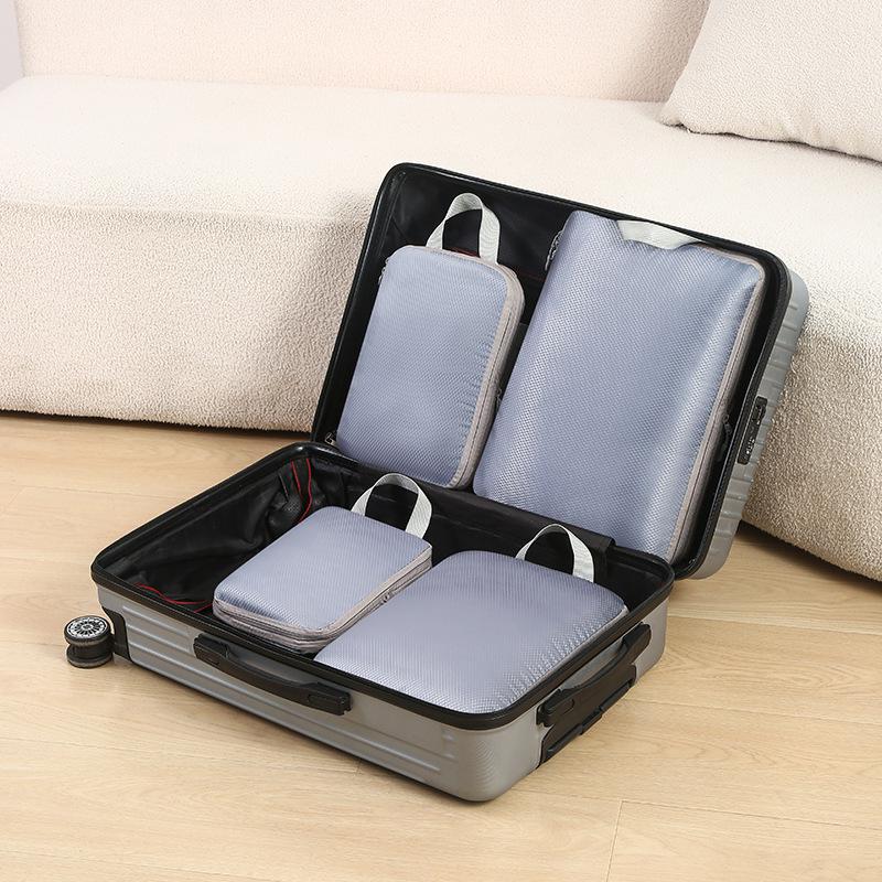 Waterproof Compression Travel & Home Clothing Storage Bag Set - Four Pieces