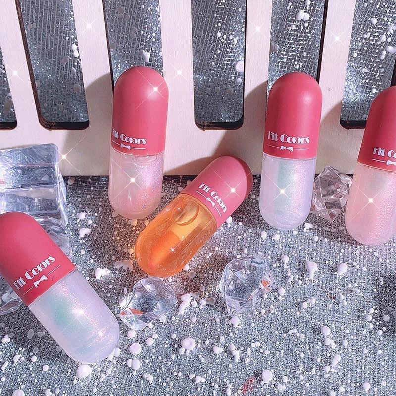 Mini Capsule Lip Balm Moisturizing Treasure Moisture Clear Color Changing Projectile Lip Balm Oil