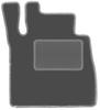 Driver's Car Mat: Mercedes G W463 Long Off-Road (2008-2018)
