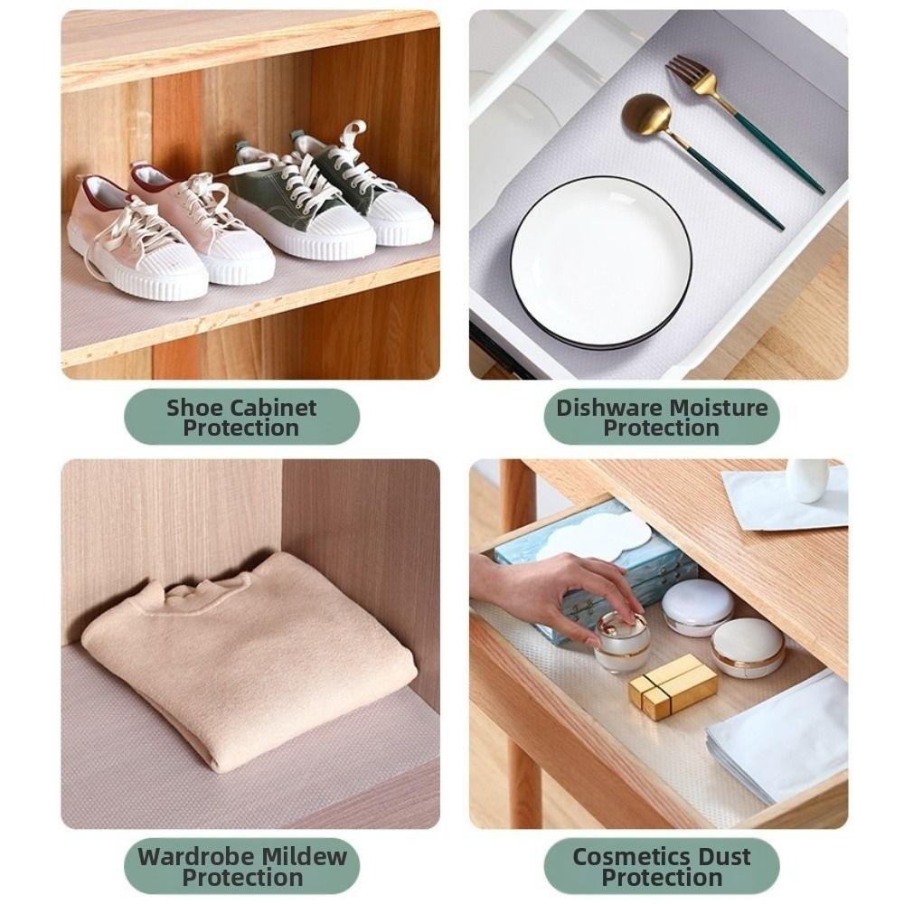 EVA Waterproof Refrigerator Liner Mat Cuttable Moisture-proof Cabinet Drawer Placemat Antifouling Oilproof Fridge Pad Kitchen