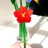 Handmade Colorful Murano Glass Flower Craft Figurine Wedding Valentine's Day Favors Gifts Table Miniature Vase Decor Ornaments