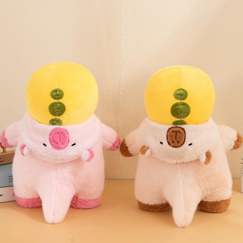 New Milk Dragon Transformation Capybara Plush Toy Pink Kids Doll Grabber Ragdoll Girlfriend Birthday Gift