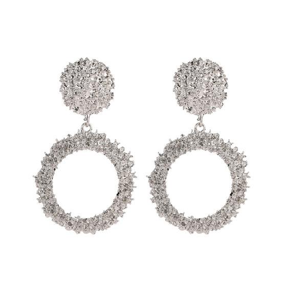 

Большие круглые серьги с металлическим узором в стиле ретро в стиле ретро