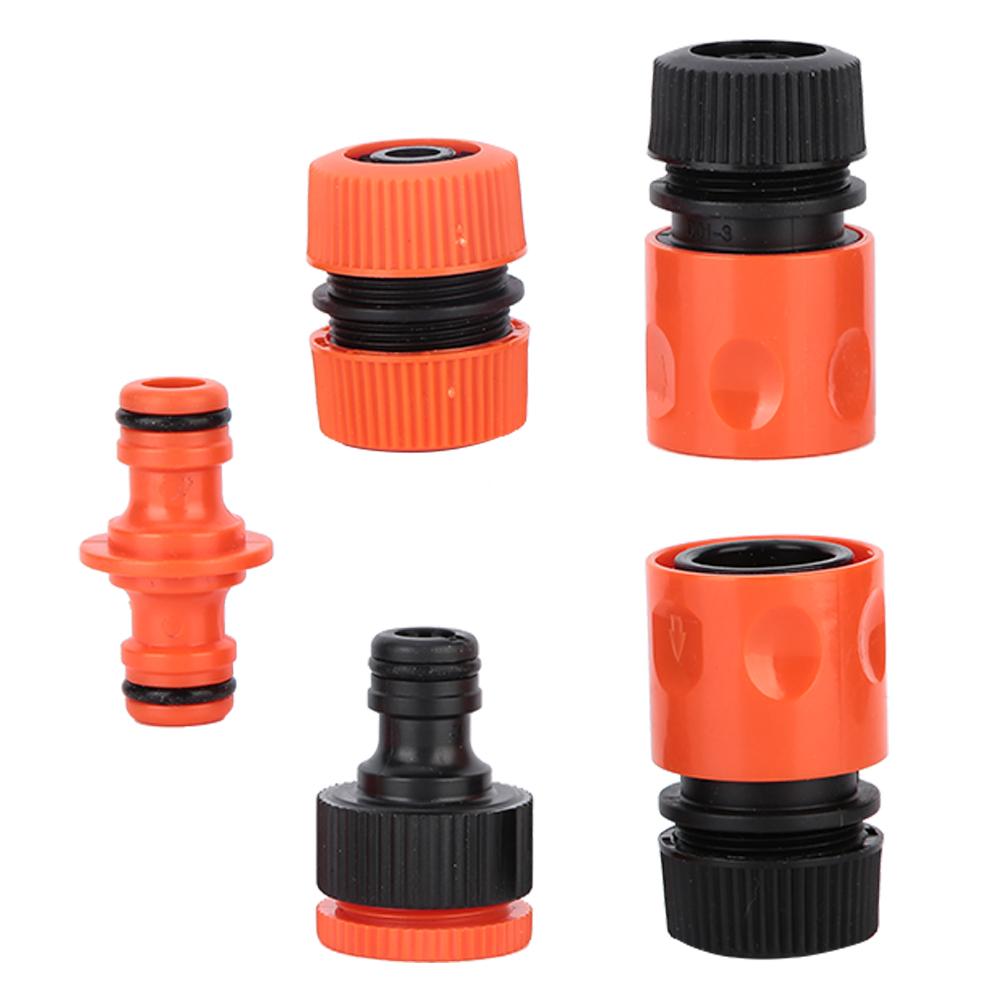 5pcs G1 2" ABS Hose Connector Garden Irrigation Watering Tube Joint for PVC Water Pipe