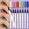 1Pc Quickily Drying Colorful Eyeliners Pencil Eyes Cosmetics Matte Liquid Eyeliners Waterproof Lasting White Sweatproof Make Up