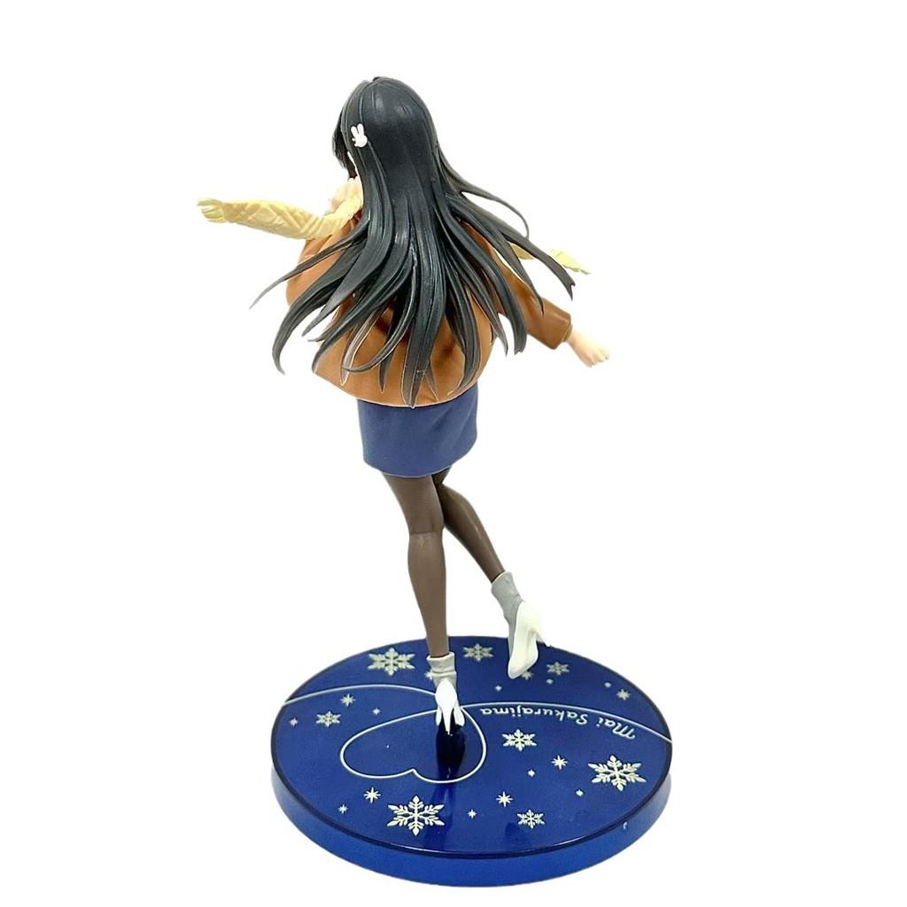 Beautifully Crafted Mai Sakurajima Figurine In Cozy Winter Outfit Great For Decoration