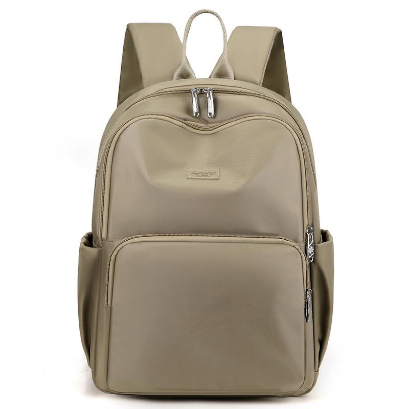 Schoolbag backpack women's European and American style nylon cloth leisure travel schoolbag 1011 new large capacity simple backpack women