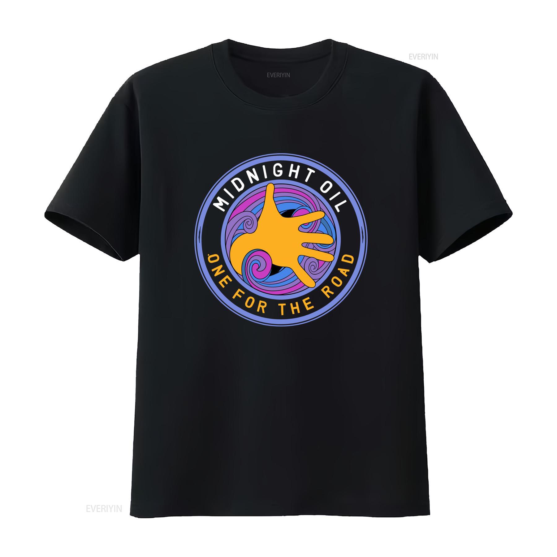 

Midnight Oil Band One for the road T Shirt Full Size S 5XL Unique Design BE2366 vintage Washed designer clothes Comfortable 4XL