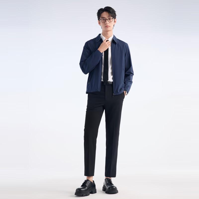 Joeone Men's Wrinkle-Resistant Lapel Business Jacket