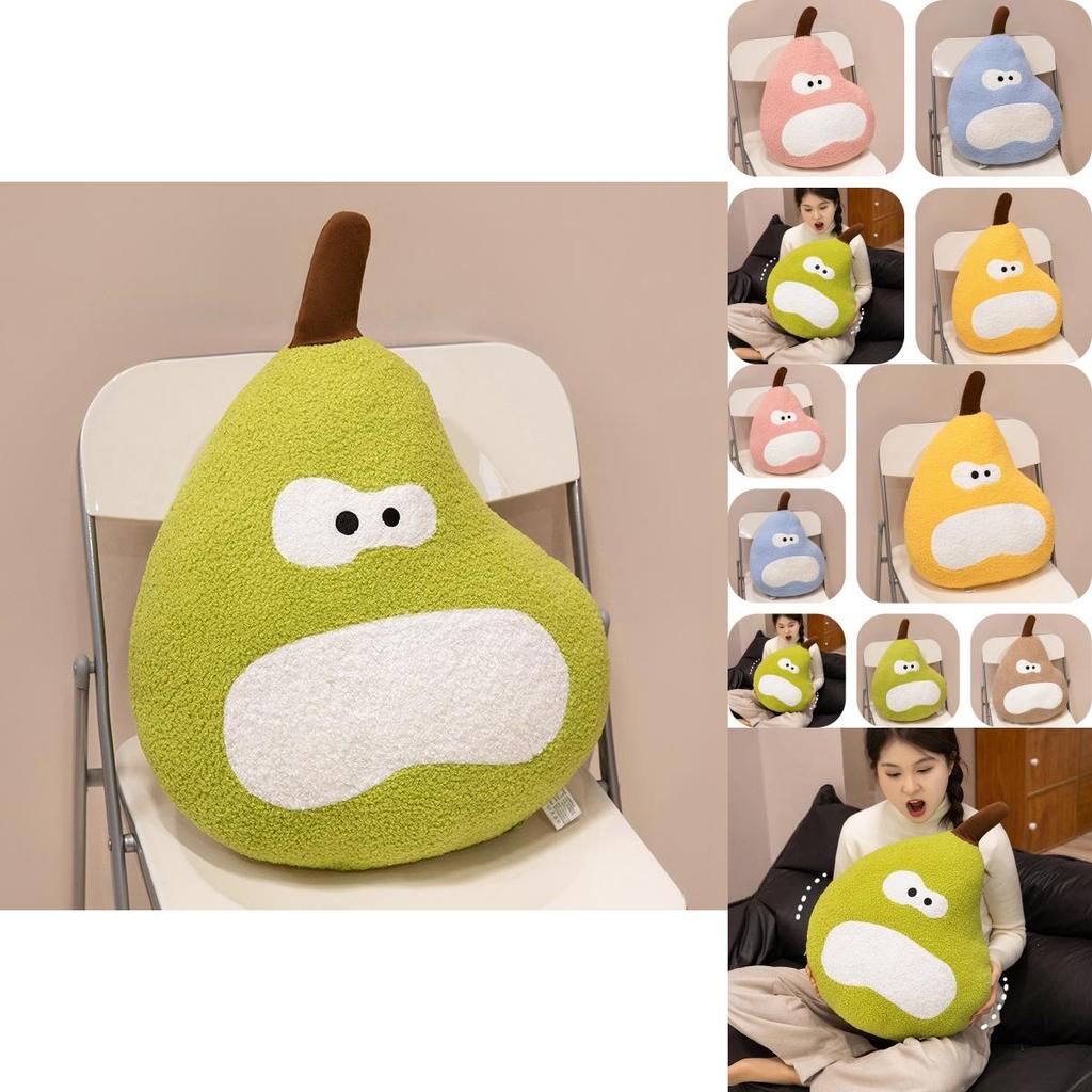 Adorable Large Duck Pear Plush Pillow Soft Stuffed Toy For Cozy Dorm Room Decor