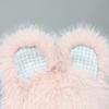 Lovely Rabbits Ear Hat for Teens Furry Plush Trapper Hat for Women Outdoor Headwear Camping Walking Coldproof Earflap Caps  Pink