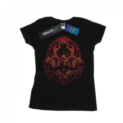 Womens/Ladies Aladdin Movie Jafar Snakes Cotton T-Shirt