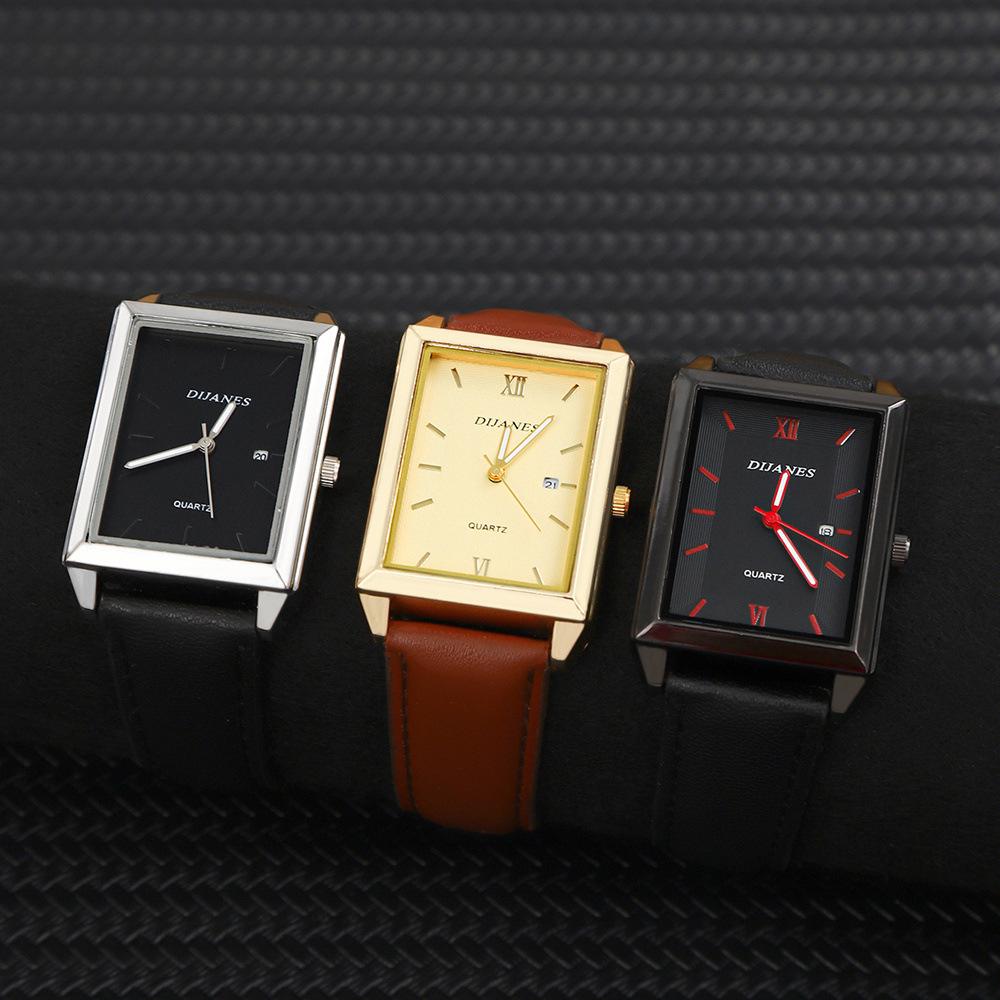 

Dijanes Watch 3-Piece Men S Watch Business Steel Belt Mesh Belt Belt Watch Quartz Watch
