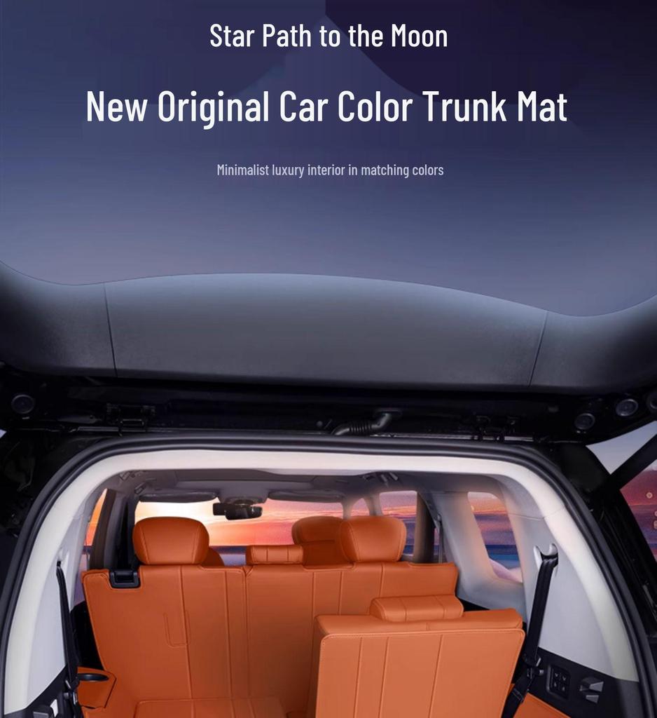 Exeed Lanyue 2026 Trunk Mat: Full Coverage Car Interior Decor for Six/Seven-Seater Models