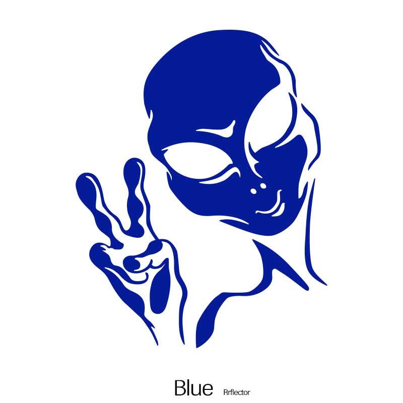 Car Decals Vinyl Auto Window Bumper Body Decals Space Alien Star Astronaut Personality Auto Decals Ufo Water-Repellent Decoration