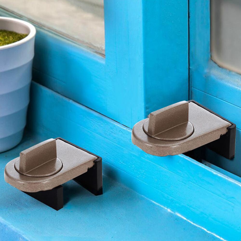 1/2/3pcs Sliding Door Locks Adjustable Security Door Lock Aluminum Alloy Sliding Window Frame Stopper Door Hardware Accessories