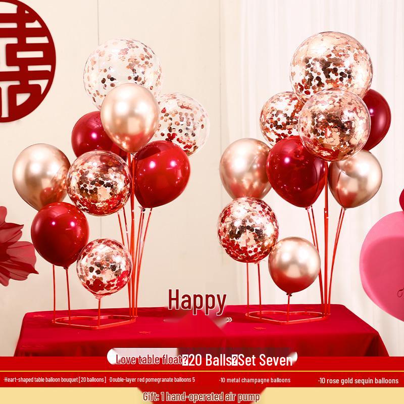 Wedding Balloon Pillar and Aisle Décor Set for Engagements and New Home Celebrations.