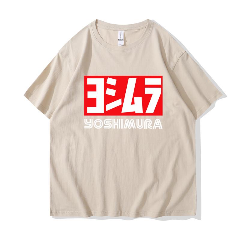 2024 Men Yoshimura Tee Shirt Classic Japanese Motorcycle Exhaust T-shirt Fashion Funny T-shirt Men Cotton Brand Teeshirt