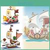 One Going Piece Merry Thousand Sunny Ship Model Children Building Blocks Toy
