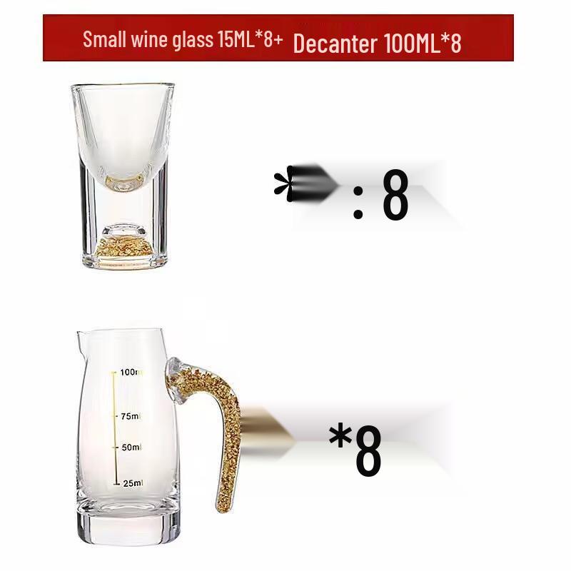 Shangqi Gold Foil Baijiu Glassware Set