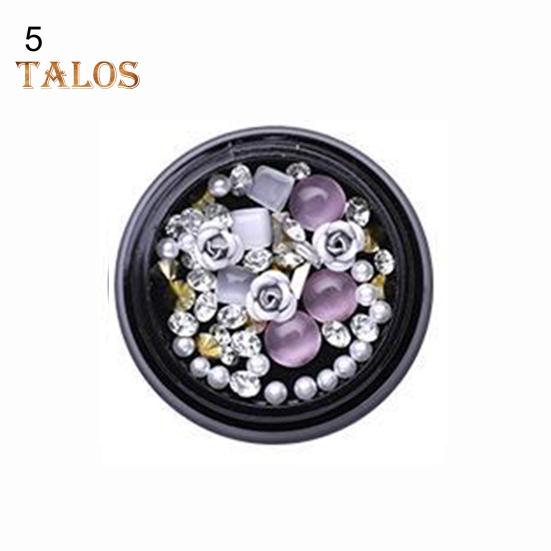 1Box Nail Decor Exquisite DIY Design Rhinestone Fashion 3D Sequins Decal for Nails