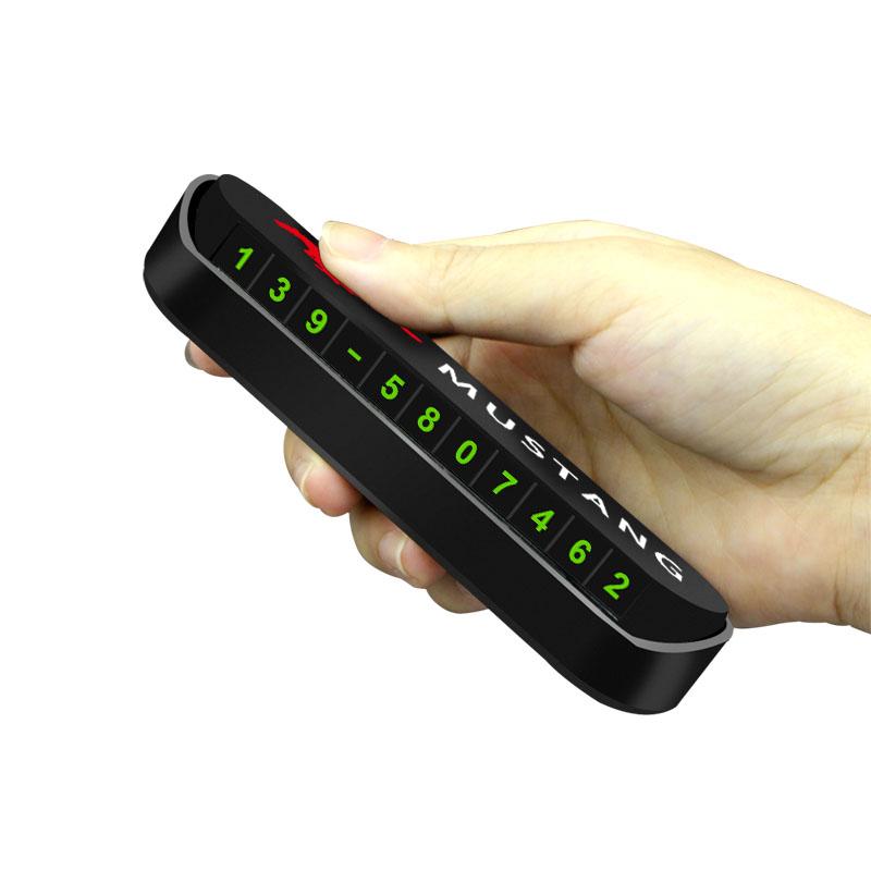 1Pcs Car Temporary Parking Card Sticker Phone Number Card Plate For Ford Mustang F10 Zapatillas Miniatura Gt Shelby 2005 2015 Mujer 2012 Kuga