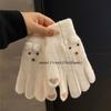 Verdickte Gestrickte Fäustlinge Touchscreen Alle Finger Handschuhe Warme Handschuhe für Outdoor Radfahren Fahren