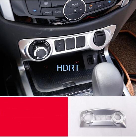 For Nissan Navara NP300 Terra 2018 Stickers ABS Chrome Car Styling Frame Decoration Cover Interior