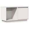 VidaXL Meuble TV Blanc 74x35x44 cm Bois de pin massif 814335