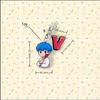 7pcs BTS Cartoon Rose Keychain, All Members' Design Pendant, Celebrity Merchandise Support Charm, ARMY Support Merchandise