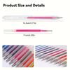 8/24 Color Glitter Gel Pen 1.0mm Metal Glitter Color Ballpoint Pen Paper Cardstock Diary Drawing Marking Coloring DIY Art