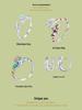 Avle S925 Sterling Silver Platinum-Plated Dolphin Earrings for Women - Style BSE881