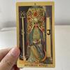 Russian Gold Foil Tarot Deck for Beginners Guide Book Prophecy Oracle Cards Toro Divination Fortune Telling Classic Taro 12x7cm