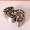 Creative European exquisite elephant baby teeth fetal hair collection box metal small baby hair tooth storage packaging box
