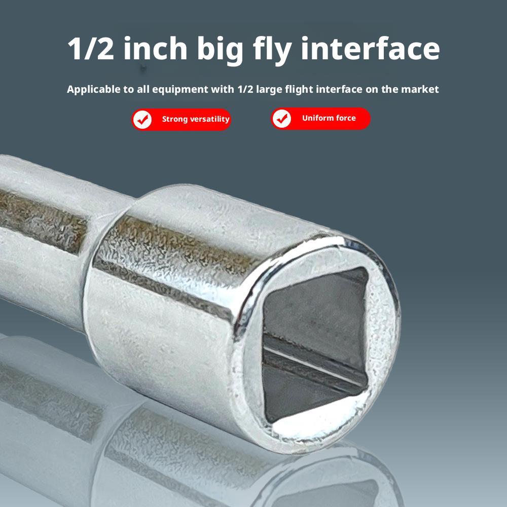 1/2" Socket Ratchet Wrench Extension Rod Connecting Rod Sleeve Long Bar Steering Sleeve Connecting Rod Accessories Extension Rod
