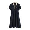 Chuyu 2025 Spring/Summer Academy Style POLO Midi Dress