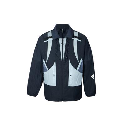 adidas SS25 Comfortable Breathable Soft Skin-Friendly Jacket Unisex Jacket Aurora-Ink-Blue Bright-White JM8622
