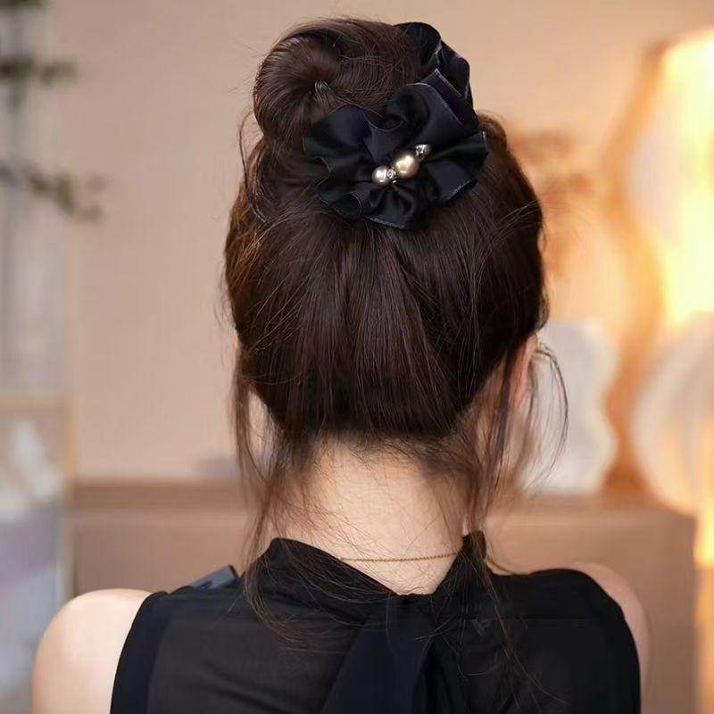 

Изысканный жемчужный высокий хвост, заколка-краб для волос против провисания для женщин