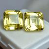 20.56 Ct Natural Yellow Sapphire   Square Cut Pair Best Loose Gemstone