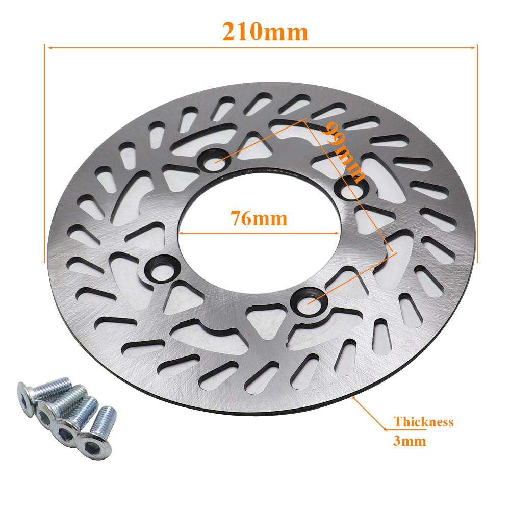 190mm/210mm/220mm Vorder- und Hinterrad-Bremsscheibe für CRF XR50CC 70CC 110CC 125CC 140CC 150CC Pit Dirt Bike