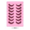 7 Pairs Of Fried Hair High Imitation Mink Hair False Eyelashes Curled Thick Stage Makeup Eyelashes
