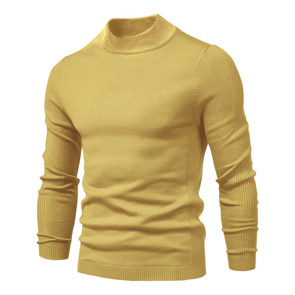  And Winter Thickened Warm Sweater Medium Collar Men's Multi-color Sweater