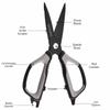 Heavy-Duty Chicken Bones Scissor Black Barbecue Scissors Kitchen Shear  for Food-Cutting