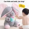 2026 Hide-and-seek Elephant Plush Toy Flapping Ears With Cheerful Songs Elephant Soft Soothing Child Artifact Christmas Gift